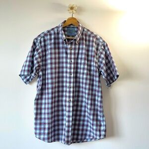 LL Bean Men's Wrinkle-Free Kennebunk Sport Shirt, Traditional Fit Short-Sleeve